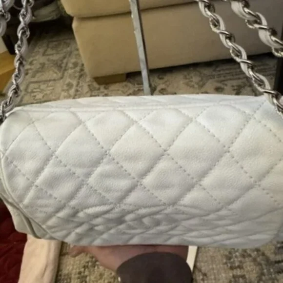 CHANEL TIMELESS ACCORDION BAG PURSE IN WINTER WHITE - Picture 15 of 15